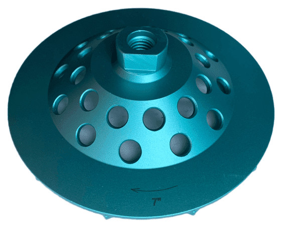 3-Pack 7 Inch Diamond Cup Wheel Grinding Concrete,Masonry, 12 Segments 5/8″-11