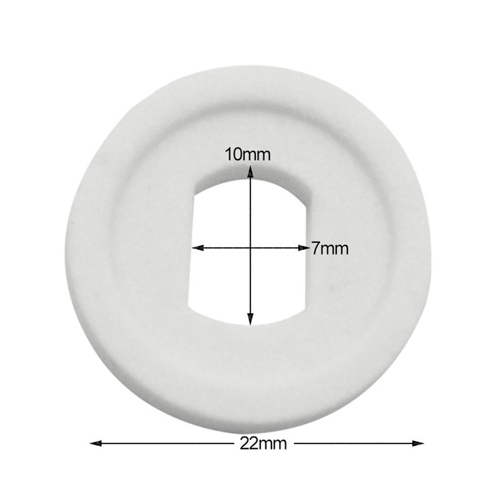 10Pcs 22mm Grinding Wheel 150# Single-sided Concave Shape Disc Replacement White