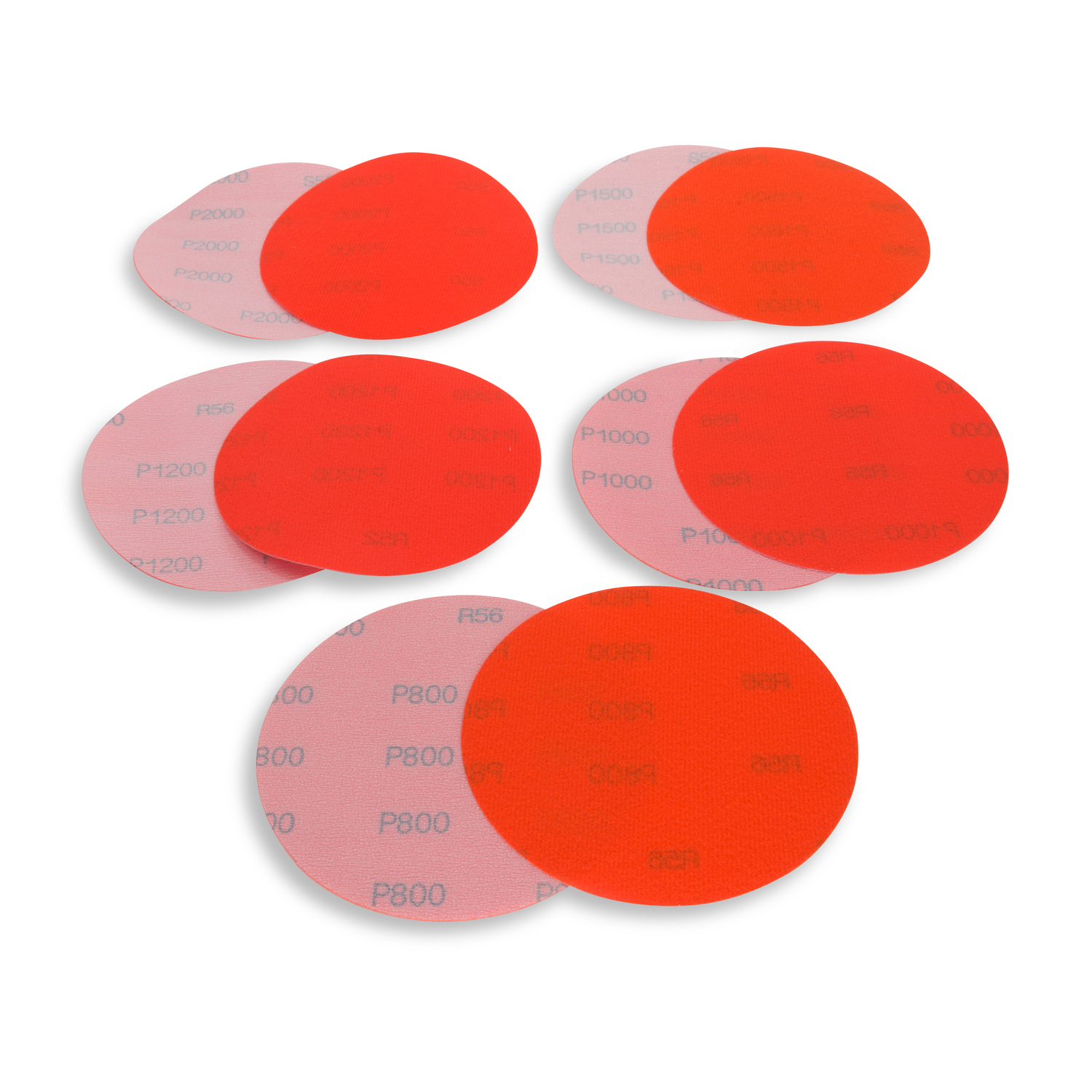 5″ Waterproof Hook and Loop Sanding Discs – Assorted Extra Fine Grits-10pk