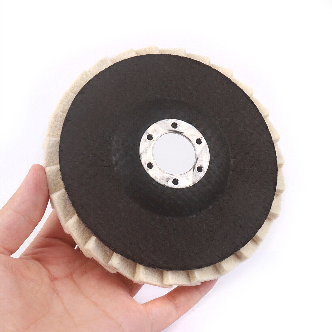 4x felt polishing flap disc Polishing disc Angle grinder flap disc 125 mm
