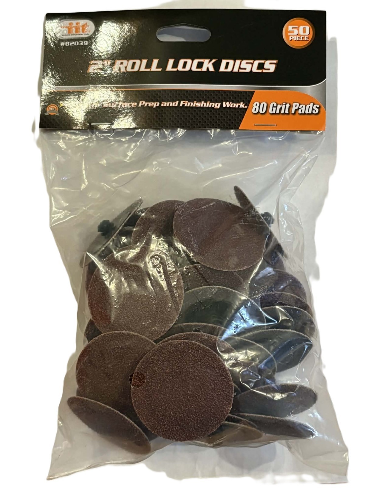 50pc 2″ 80 Grit Sanding Discs Surface Prep Tools 82039