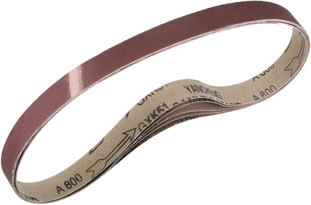 Durable 1″ x 30″ 800 Grit Sanding Belts – Perfect for Wood and Metal Finishing