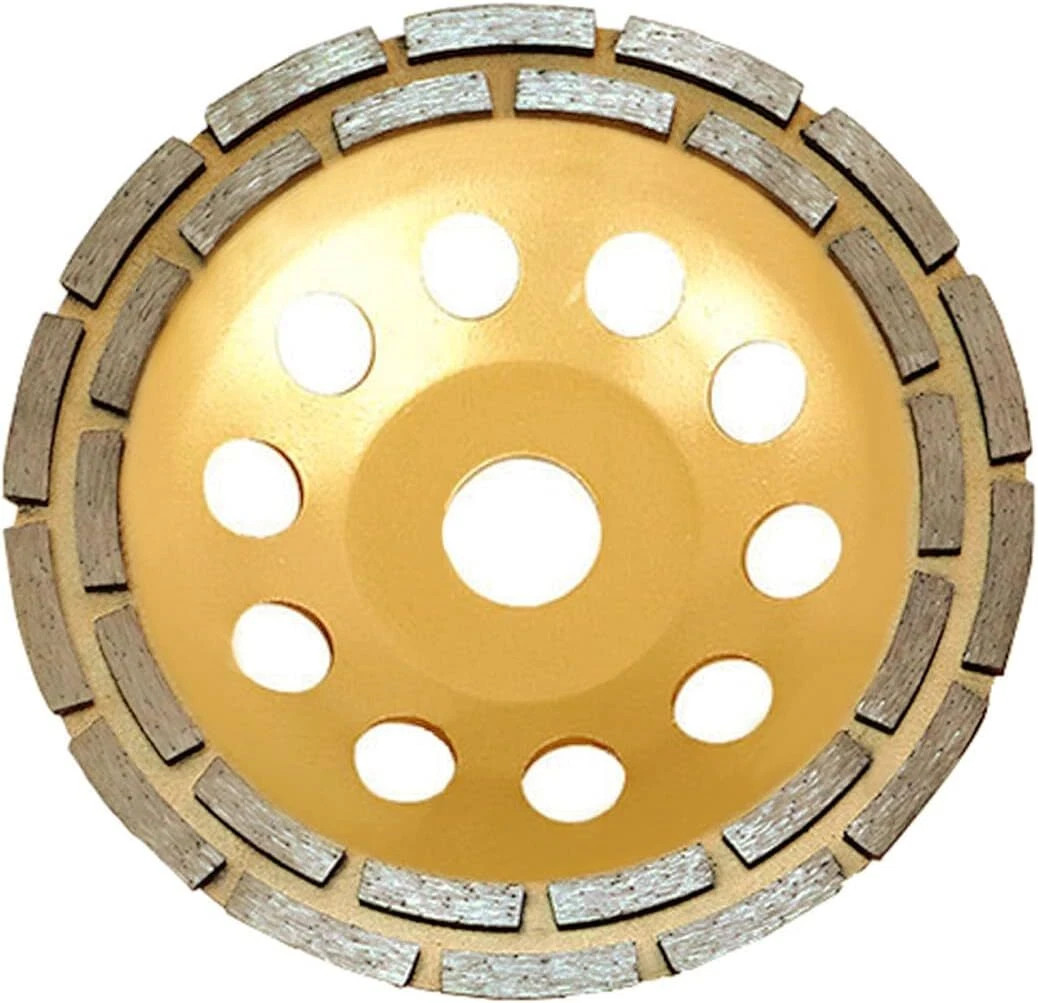 2/5/10PCS 7”x7/8” 180x22mm Double Row Diamond Grinding Cup Wheel for Grinding