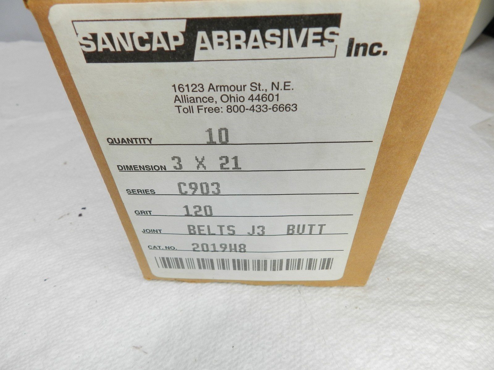 10 PACK 3×21 Inch Sanding Belts Sander Sheet 120 Grit Aluminum Oxide (N19J)