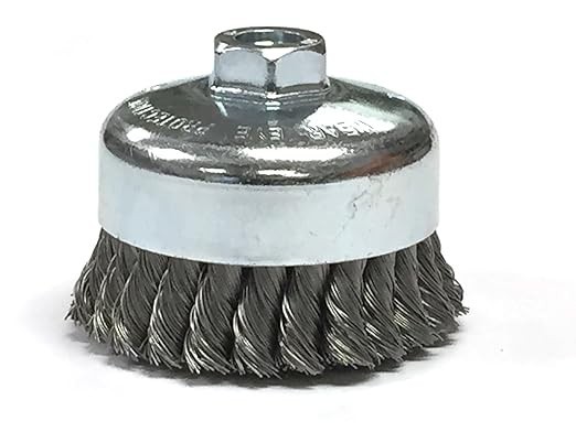 50pc 4-1/2″ 40G Zirconia Type 27 flap wheel + 30 Stainless steel Cup wire brush