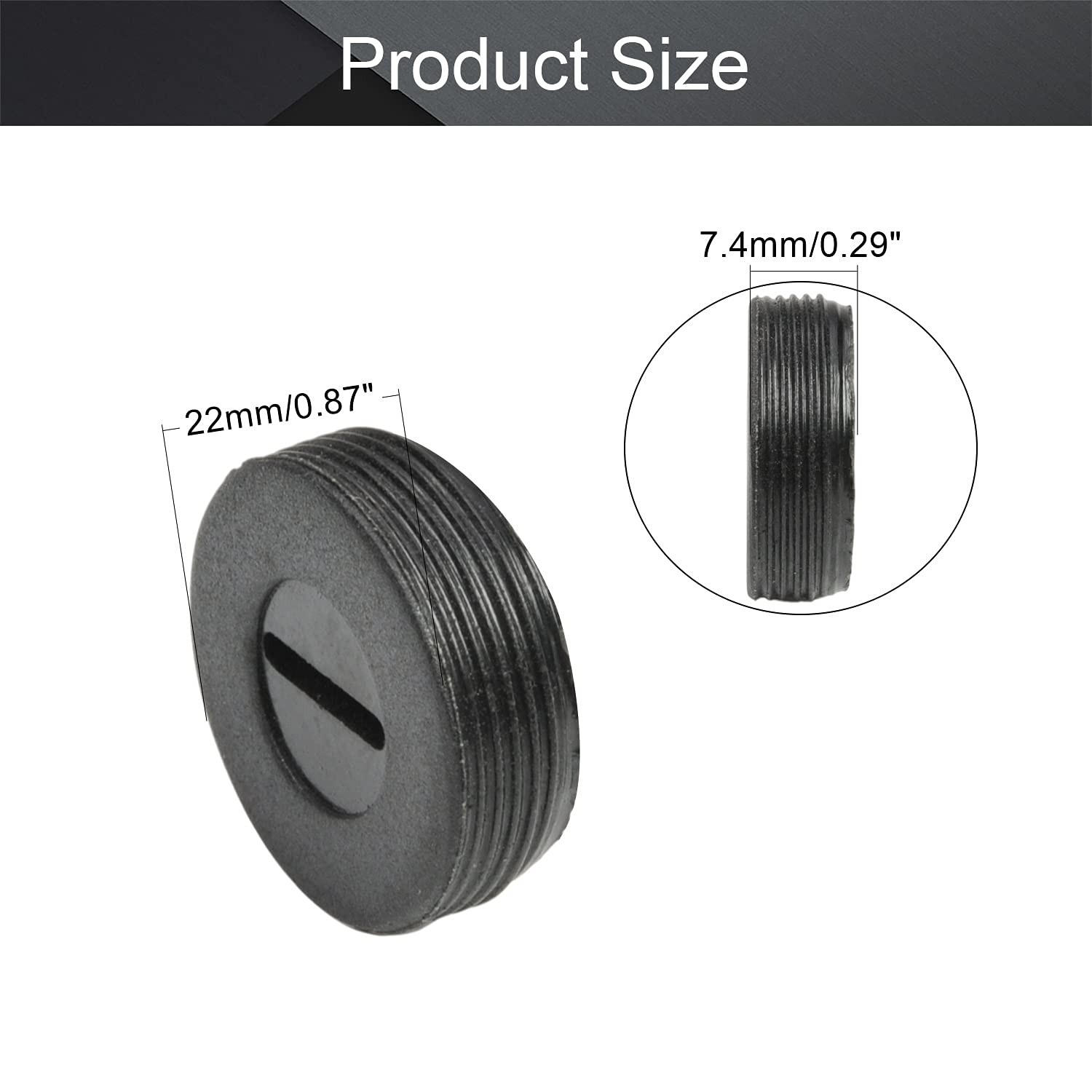 Fielect Carbon Brush Holder Caps 22mm O.D. 7.4mm Thickness Motor Cover…