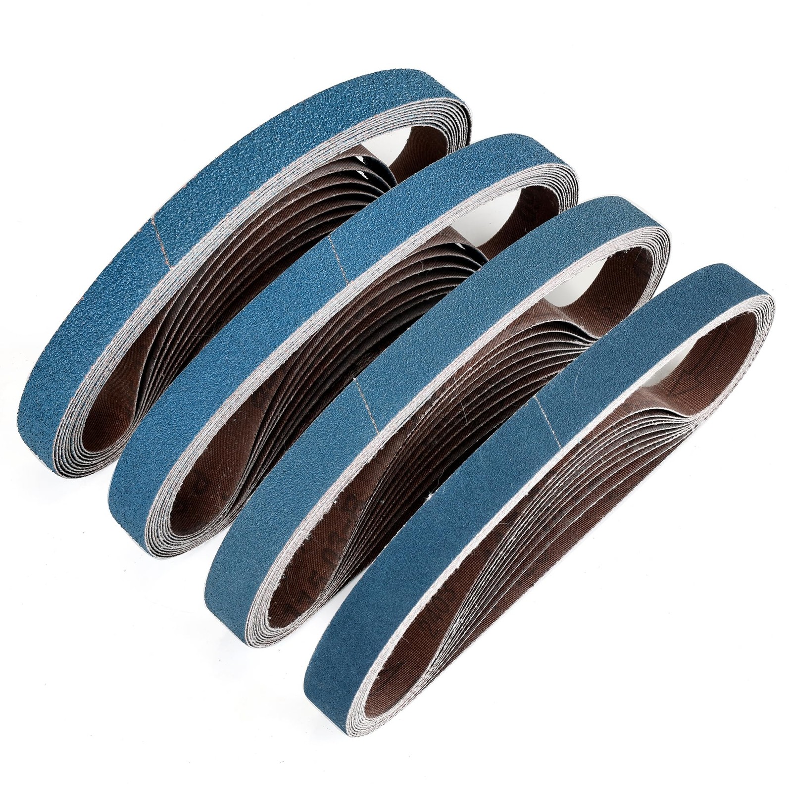 3/4 x 20.5 Inch Zirconia Sanding Belts, 40Pcs 10 Each of 40/60/80/120 Assorte…