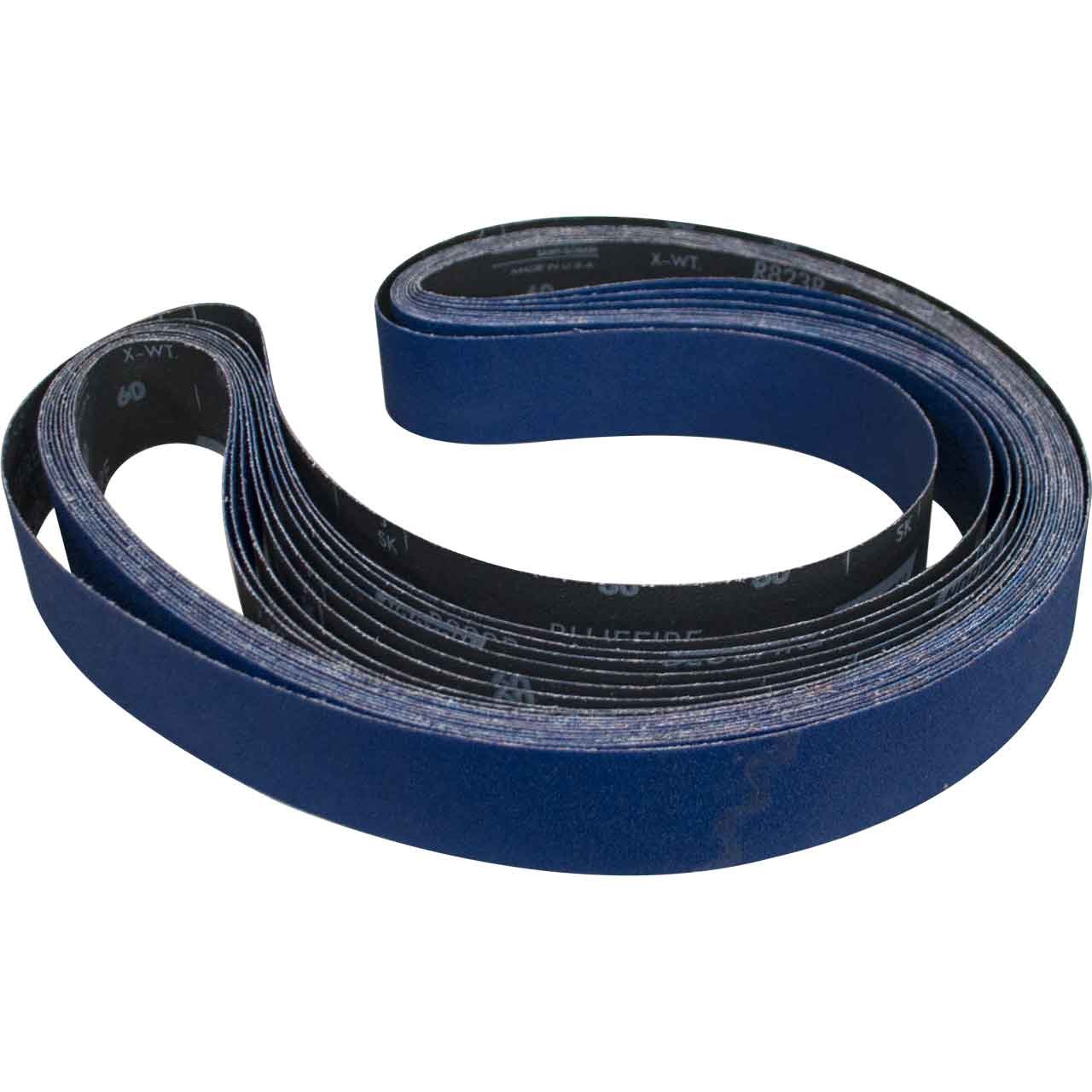 Norton 78072728645 2×72” BlueFire R823P ZA Cloth Narrow Belts 60 Grit 10 pk