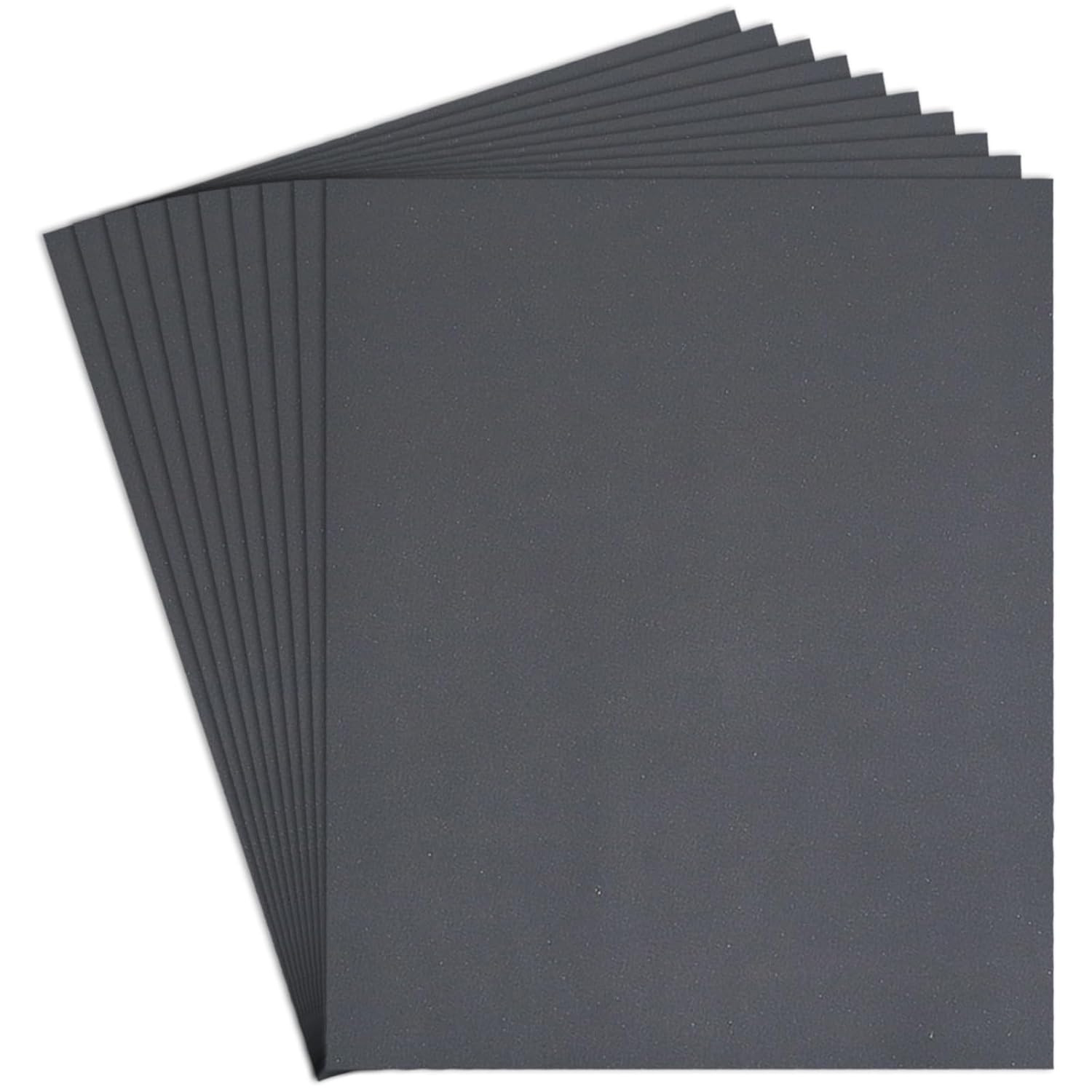 1500 Grit Sand Paper, 9 X 11 Inch, 10 Pcs Wet Dry Sandpaper Sheets, Silicon Car
