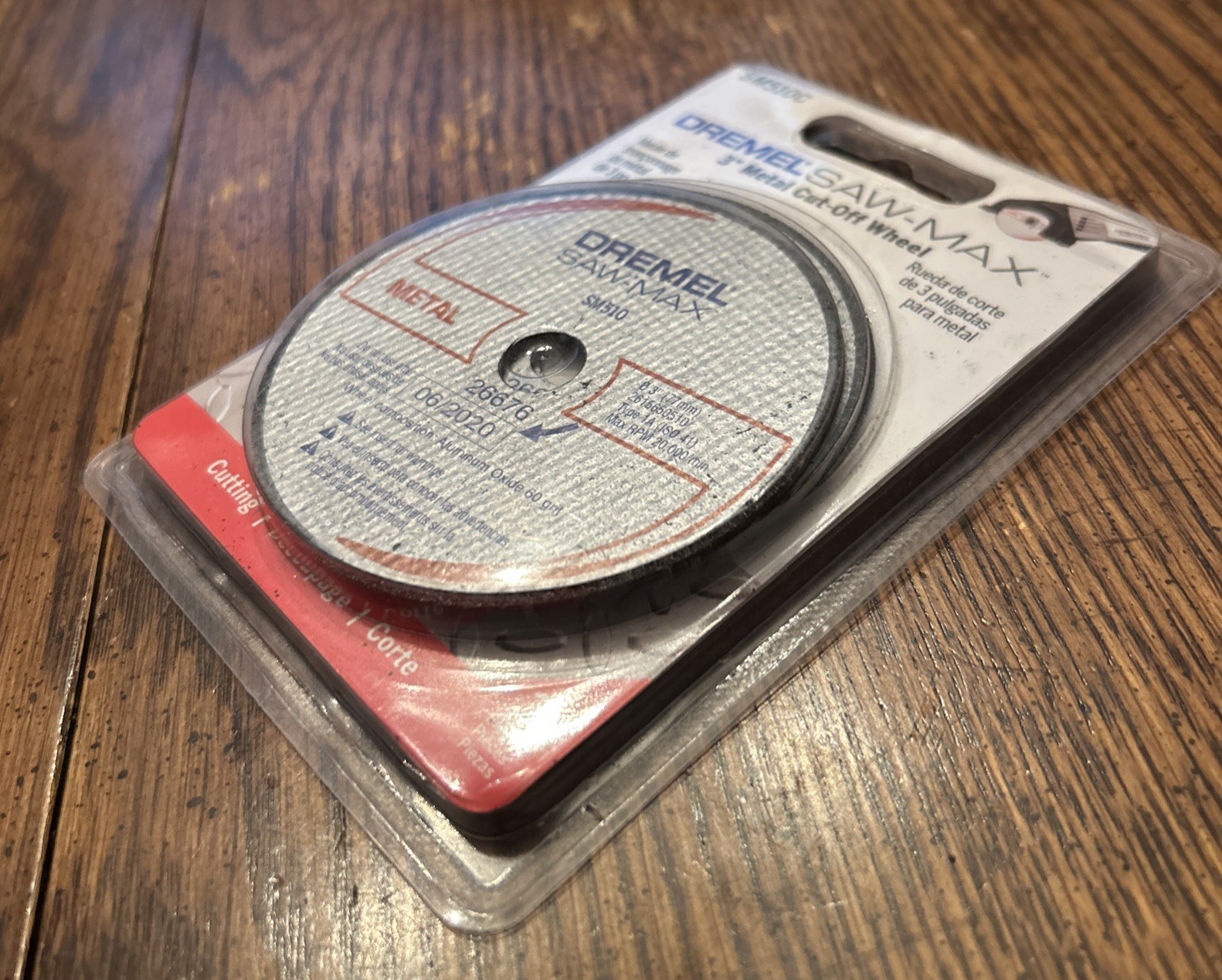 DREMEL Saw-Max 3” Metal Cut-Off Wheel Part #SM510C 3 Pack Aluminum Oxide SEALED