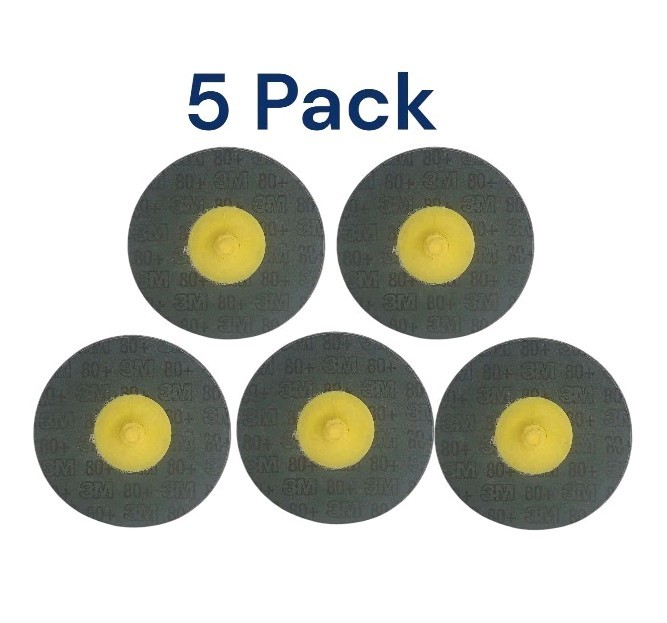 Pack Of 5 3M 33392 Cubitron II Fibre Roloc Disc 3″ Sanding Disc 80+ Grit