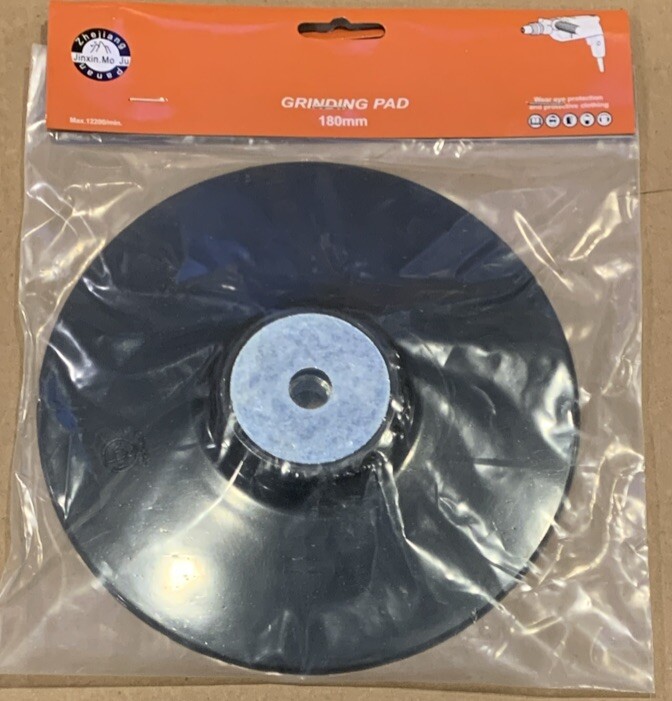 7″ 180mm M14 Plastic Backing Pad for Angle Grinder Sander Fibre Discs