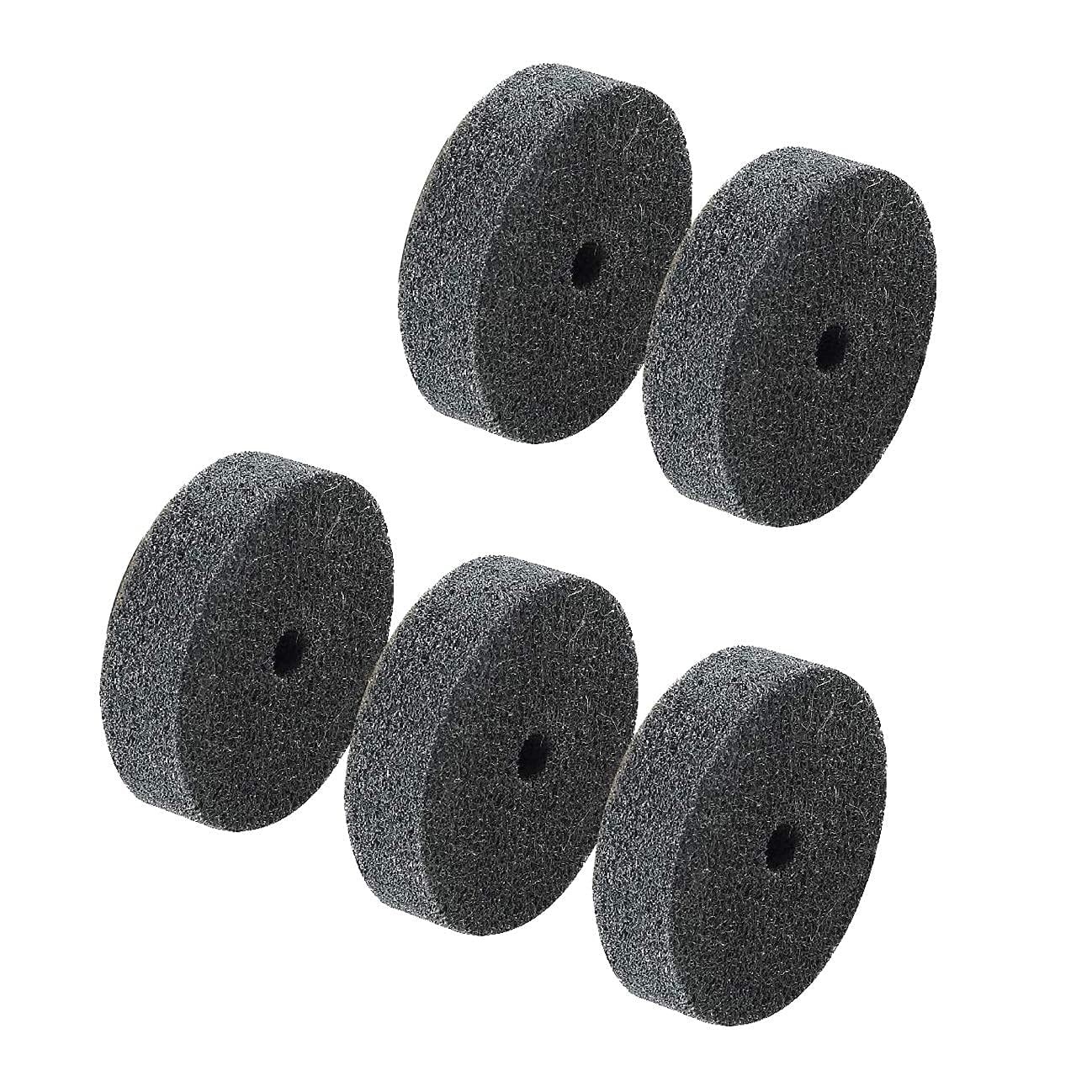 5 Pcs 3 Fiber Buffing Wheel 3/8 Arbor Hole Replacement Fiber Buffing Polishi