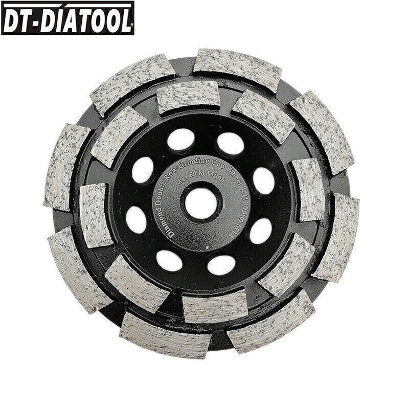 4″ 4.5″ 5″ 7″ Diamond Double Row Cup Wheel Premium Welded Grinding Sanding Discs