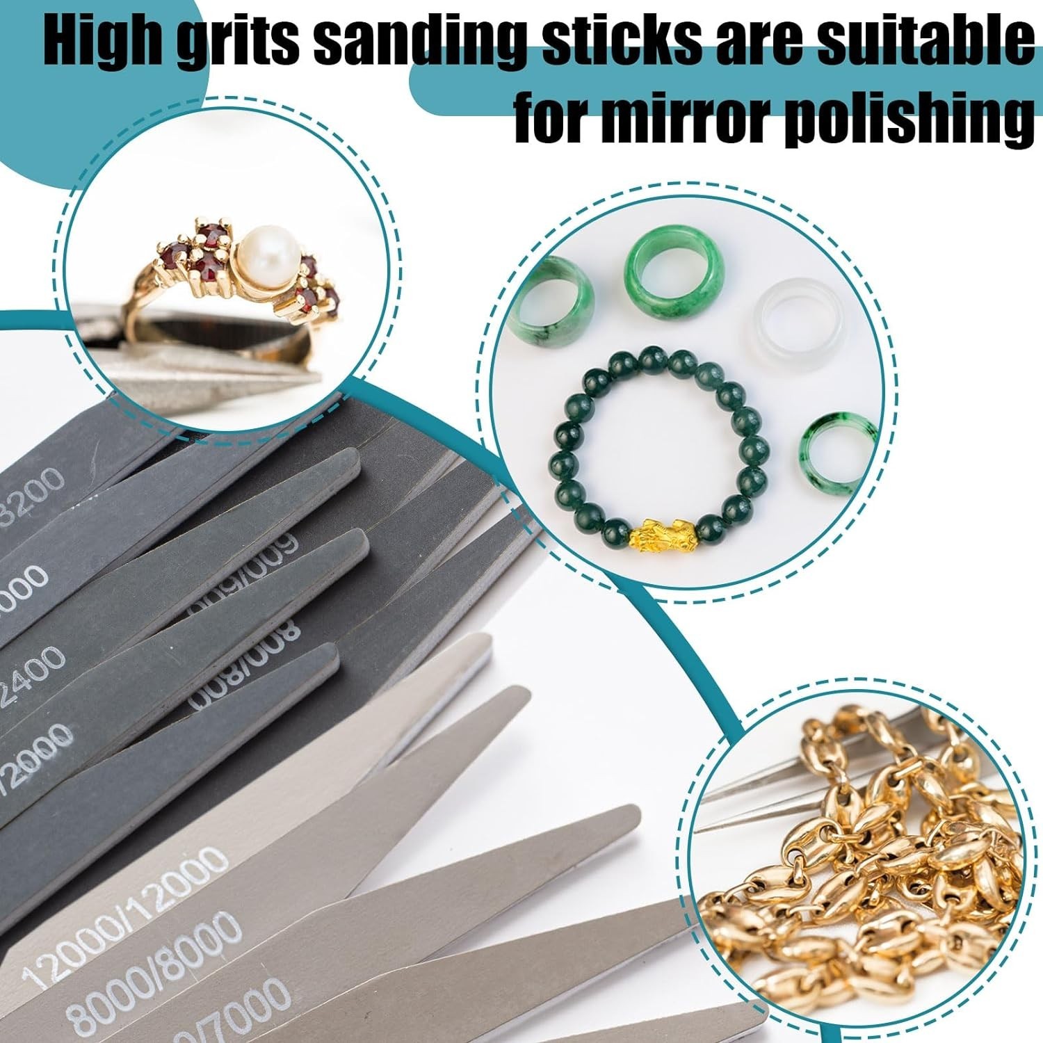 Universal Sanding Sticks 20 Pcs Set – Perfect Grits for Metal, Wood, and Plastic