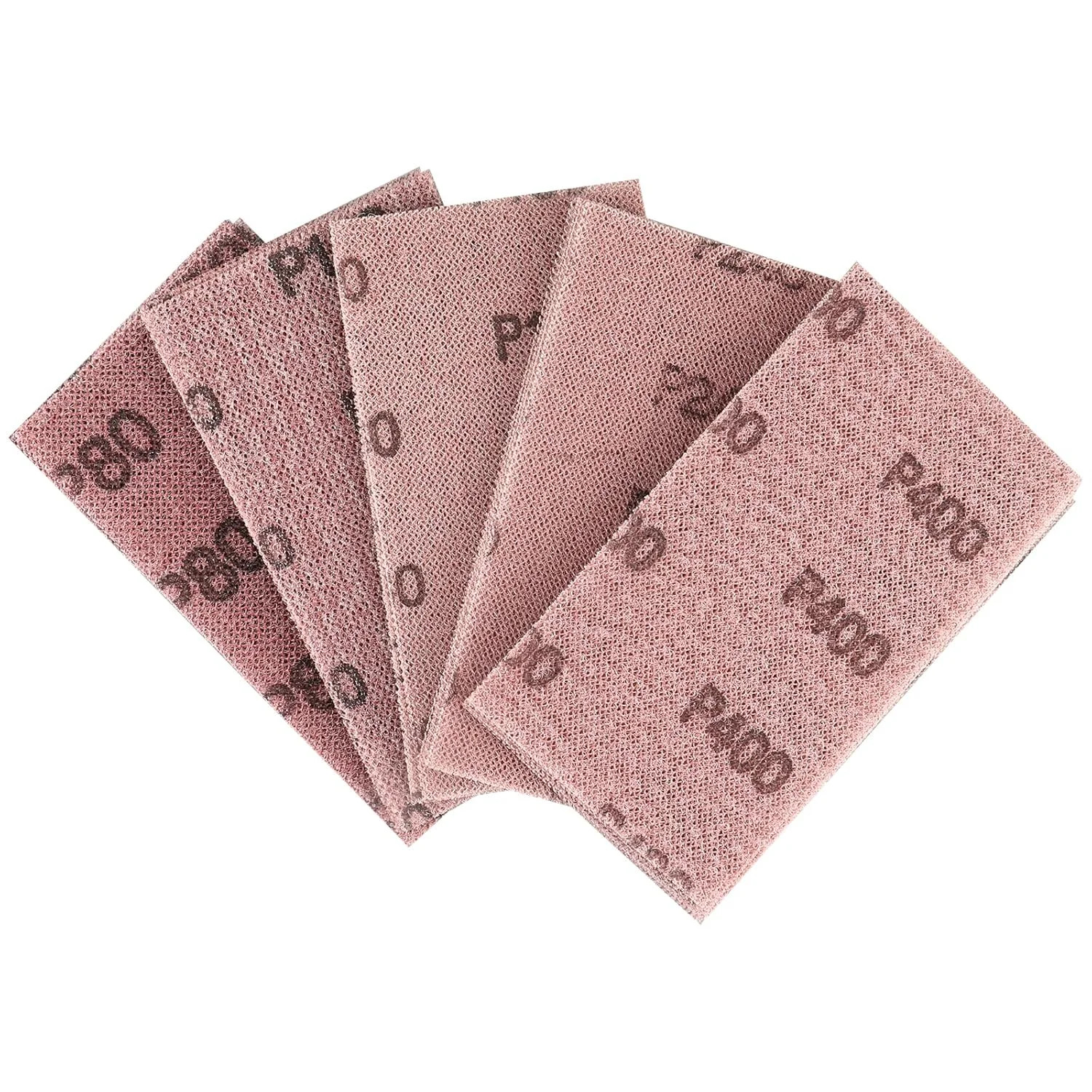 25 PCS Mesh Sandpaper, 2-3/4″ x 5″ Hook and Loop Net Sanding Sheets, Assorted Gr