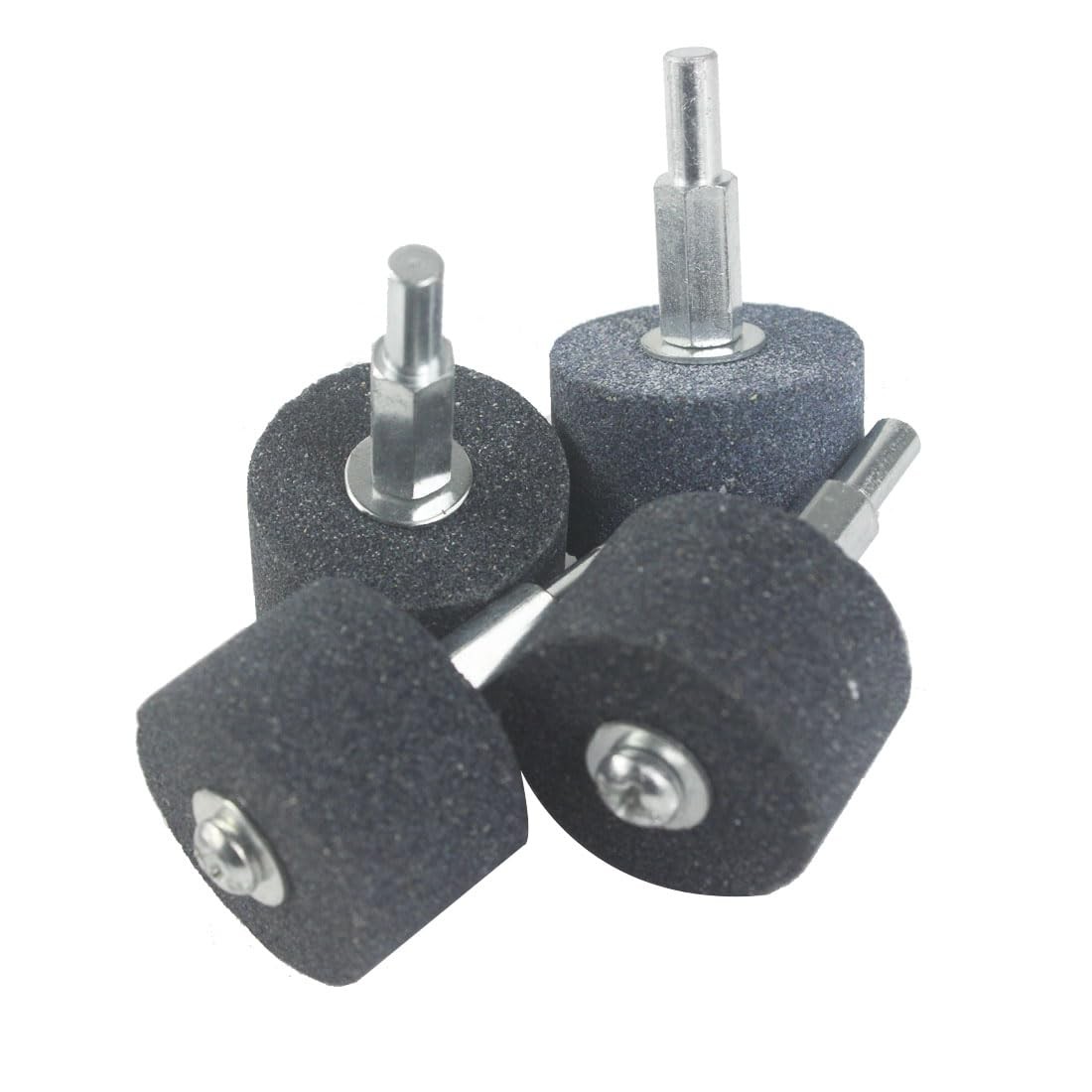 Luo ke 4 Pcs Mounted Grinding Stone – 1/4 Inch Shank 1-1/2 Inch-by-1 Inch Cyl…