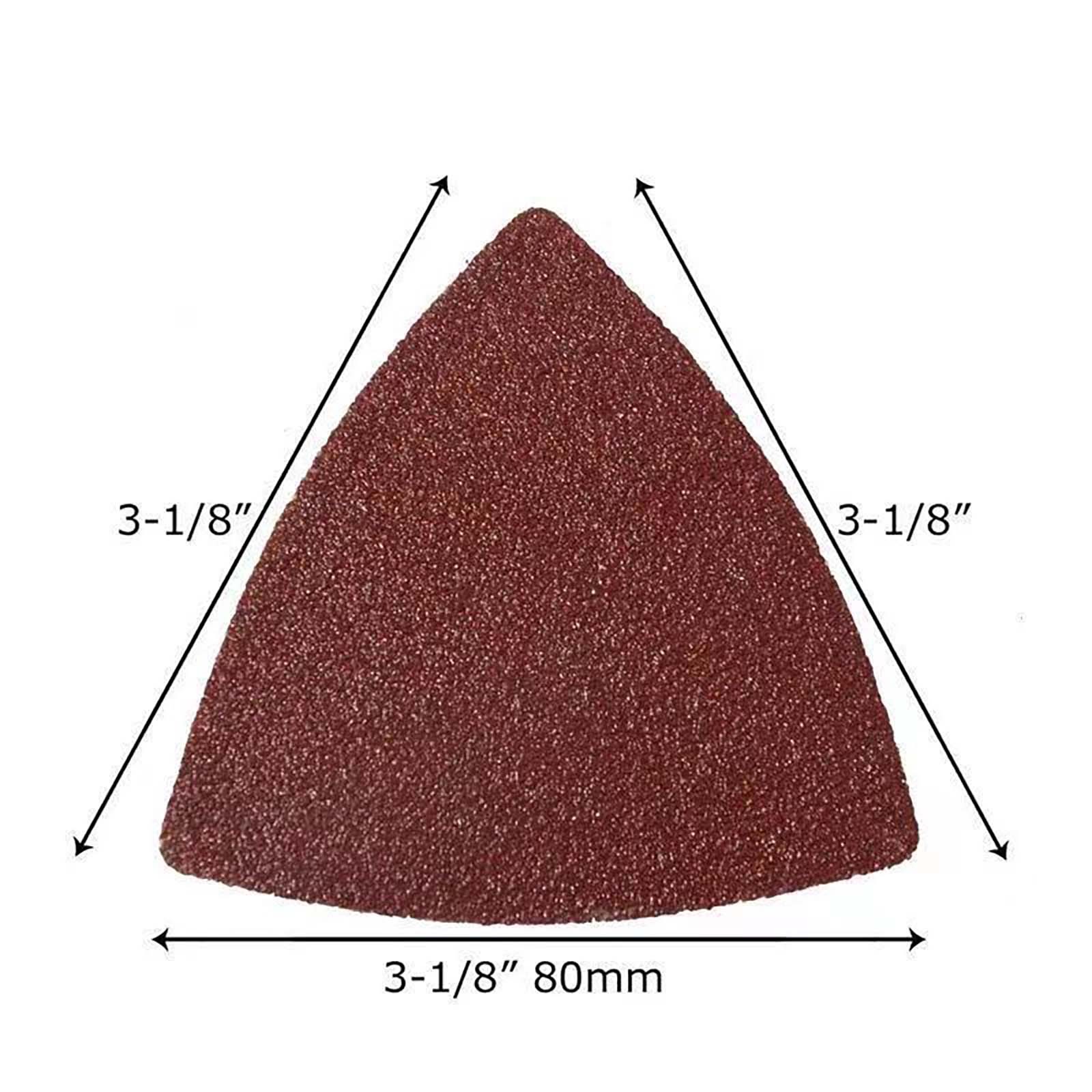 80mm Multi Tool Triangular Delta Sanding Papers 40 Grit – 2000 Grit