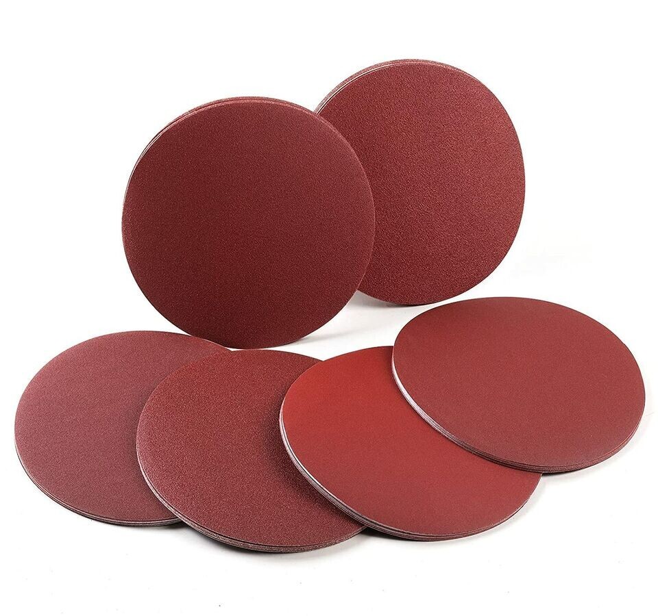 90x 6″ PSA Self Adhesive 80/180/320 Grit Sanding Disc Stick On Sandpaper Peel