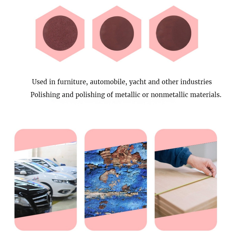 8 Inch 203mm Polishing Round Sanding Disc Sandpaper 40 Grit 15pcs Self Adhesive