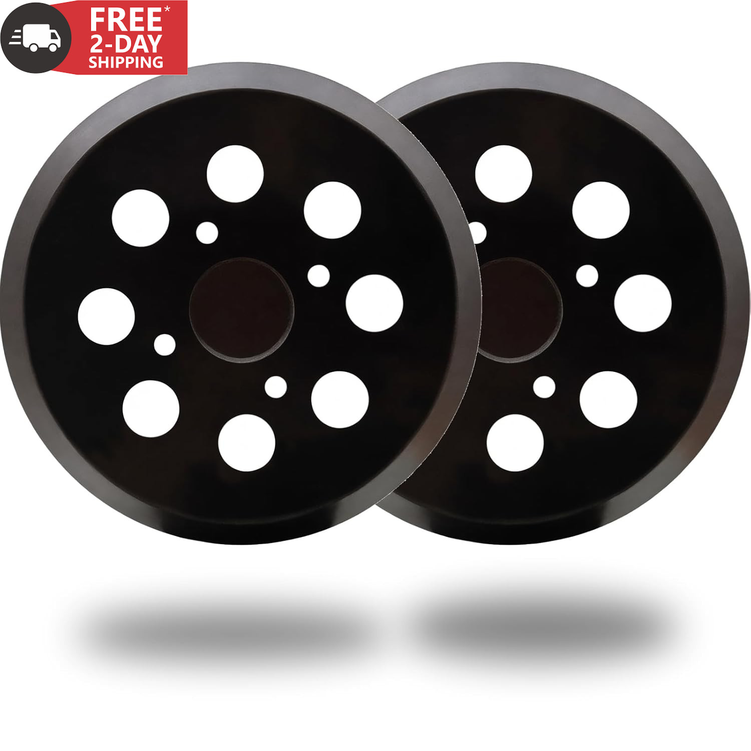 2 Pack 5 Inch 8 Hole Hook-And-Loop Replacemet Sanding Pad for SKIL SR211601 SR66