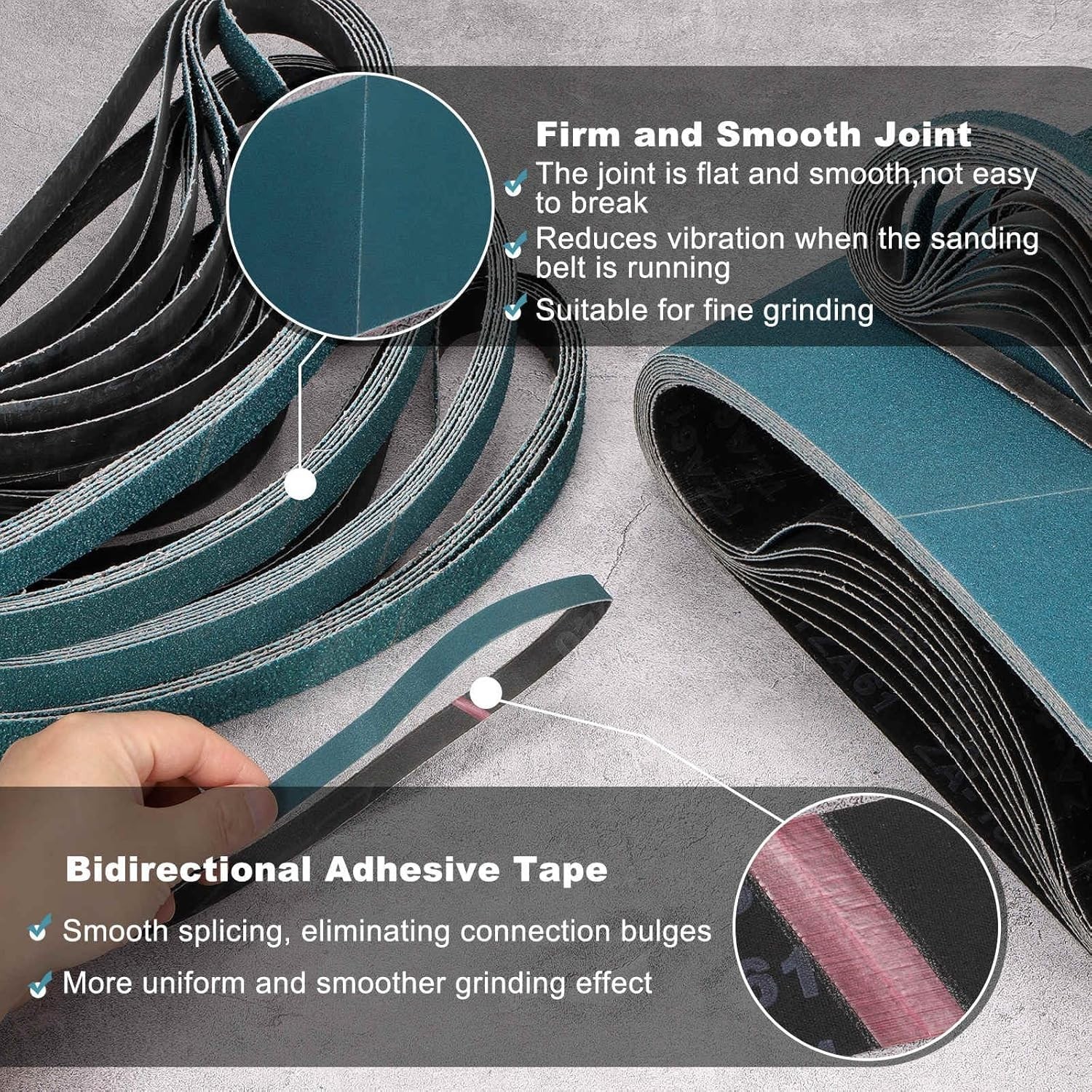 Durable 3/4 x 18 Inch 60 Grit Zirconia Sanding Belts – 10 Pack for Professionals
