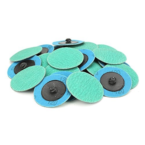Zirconia Sanding Discs Quick Change Type R 2 Inch 120 Grit 25 Pack