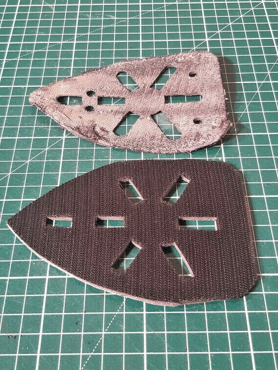 6 x Replacement hook pads for detail sanders, 3mm foam backing, self adhesive