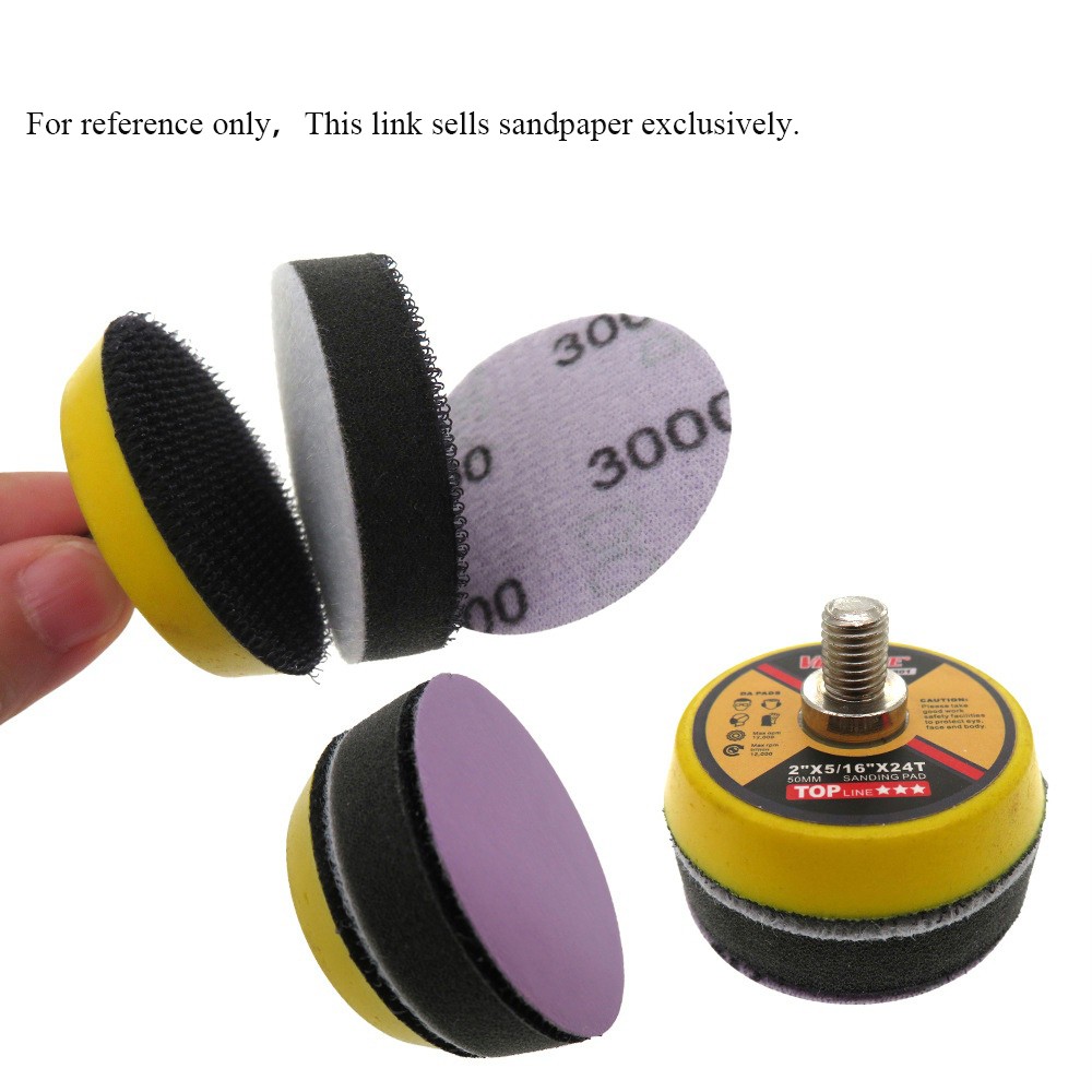 75mm 3 Inch Hook Loop Sanding Discs Pads 60-10000 Grit Round Wet & Dry Sandpaper