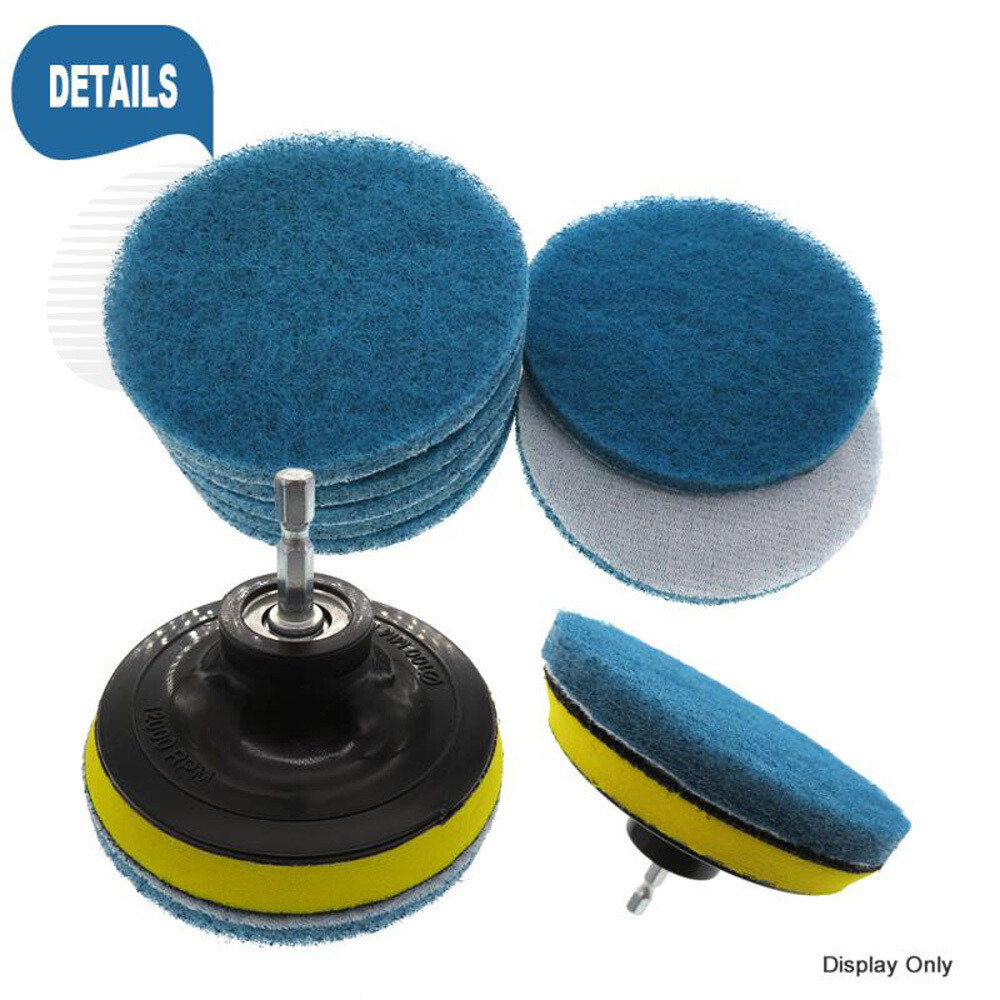 2″ 3″ 4″ Scouring Pad Hook & Loop Abrasive Cleaning Pad 240-3000 Grit Polishing