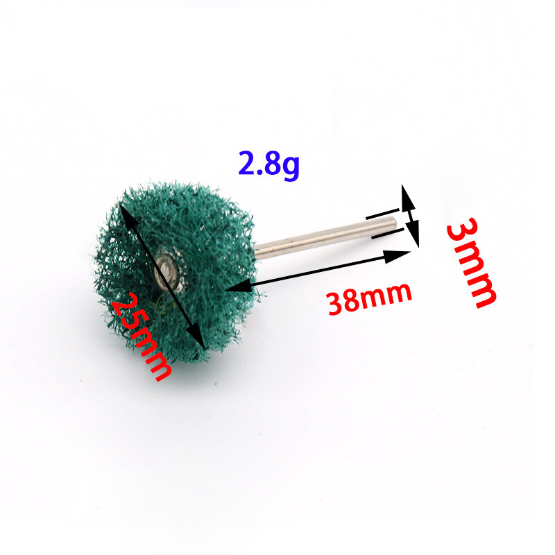 3.0mm Shank Fiber Scouring Pad Grinding Head Rotary Tool For Polishing Sanding