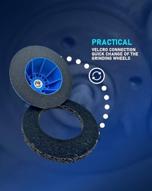 Professional Wheel Hub Grinder Kit – 6-Inch Silicon Carbide Disc with Cordless