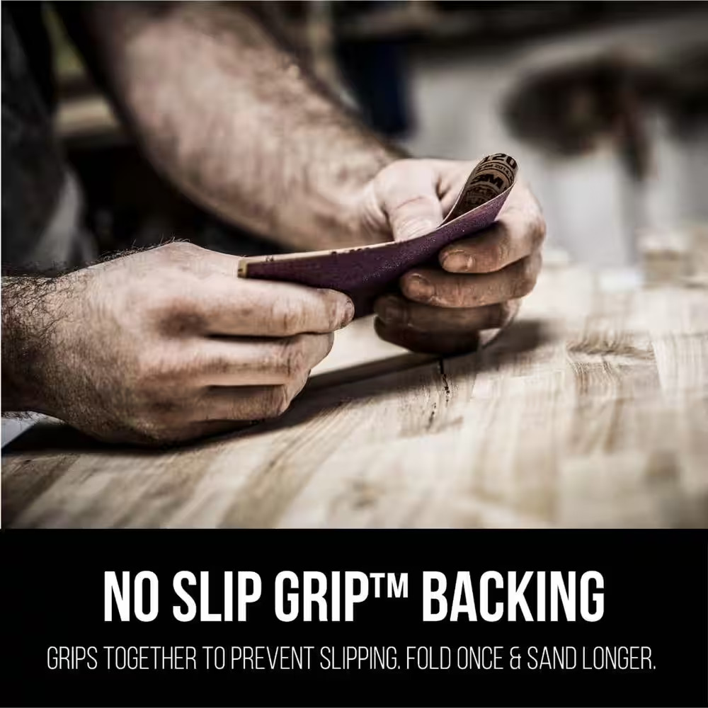 Pro Grade Precision 9 In. X 11 In. 220 Grit Faster Sanding Sheets with No-Slip G