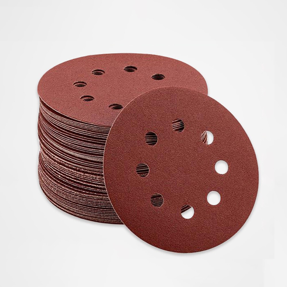 125mm 5″ Sanding Discs 40-2000 Grit Orbital Sander Sheets Sandpaper 8 Hole Pads