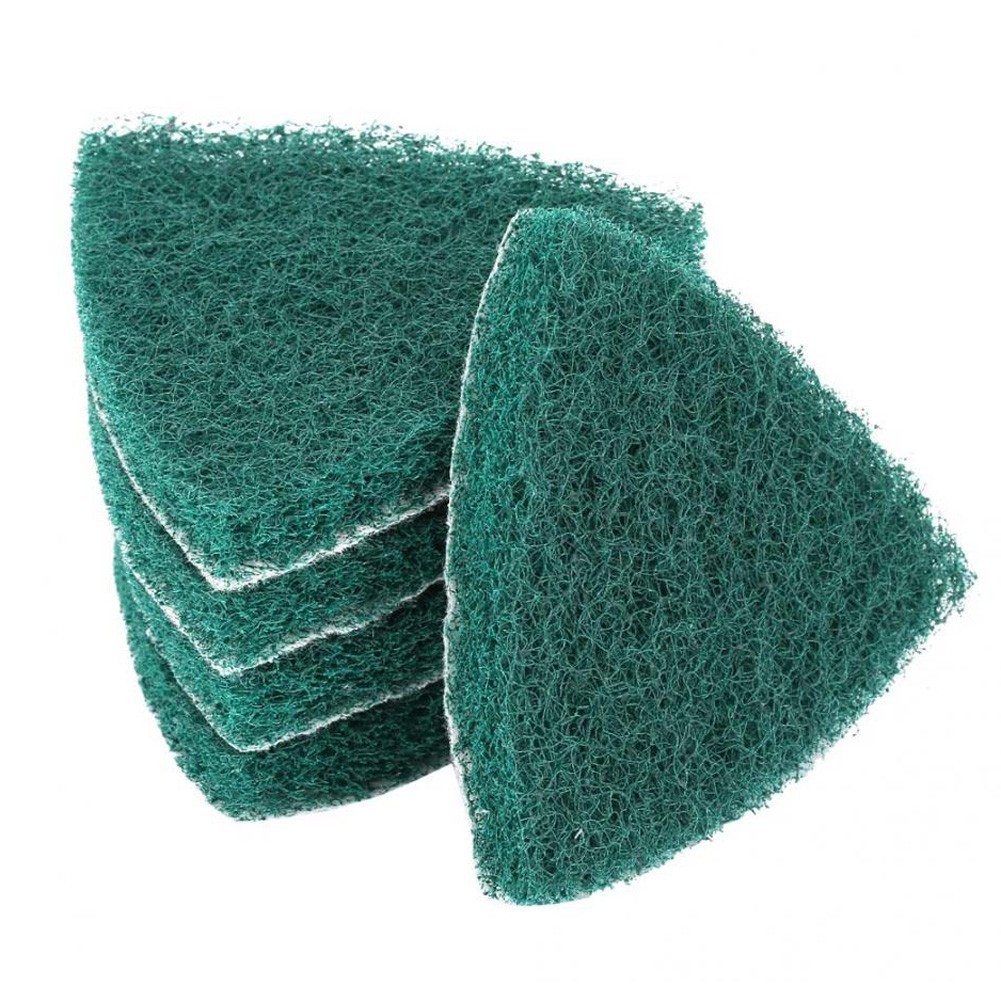 Triangle Scouring Pads for Grinding Machine 5pcs High Toughness Rust Removal