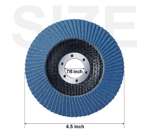 20 Pack 4.5″ ZA Flap Discs 80 Grit 115MM Sanding Grinding Wheel With 7/8″ Arbor