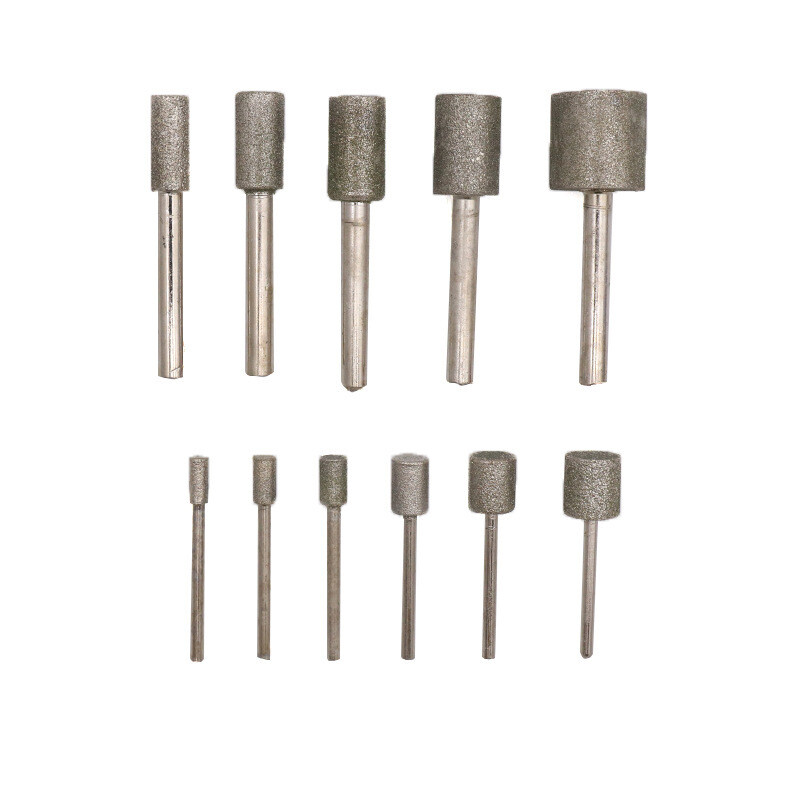 3/6mm Shank Cylindrical Diamond Grinding Head Polishing Engraving Rotary Tool