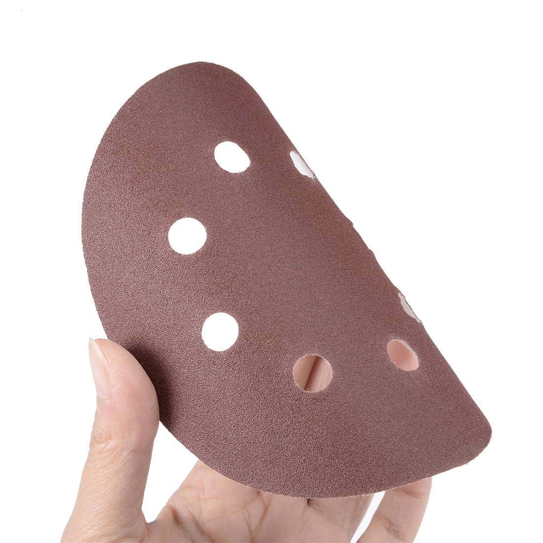 50Pcs 5 Inch 8 Hole Hook and Loop Sanding Disc 180 Grit Flocking Sandpaper DIY