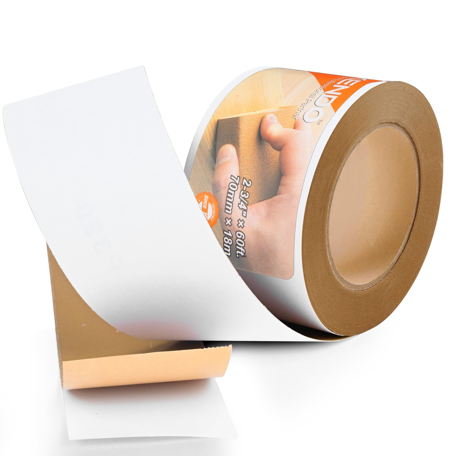 Kendo 80 Grit Longboard Sandpaper 2-3/4″ Wide Gold Zirconia Alumina 20 Yard
