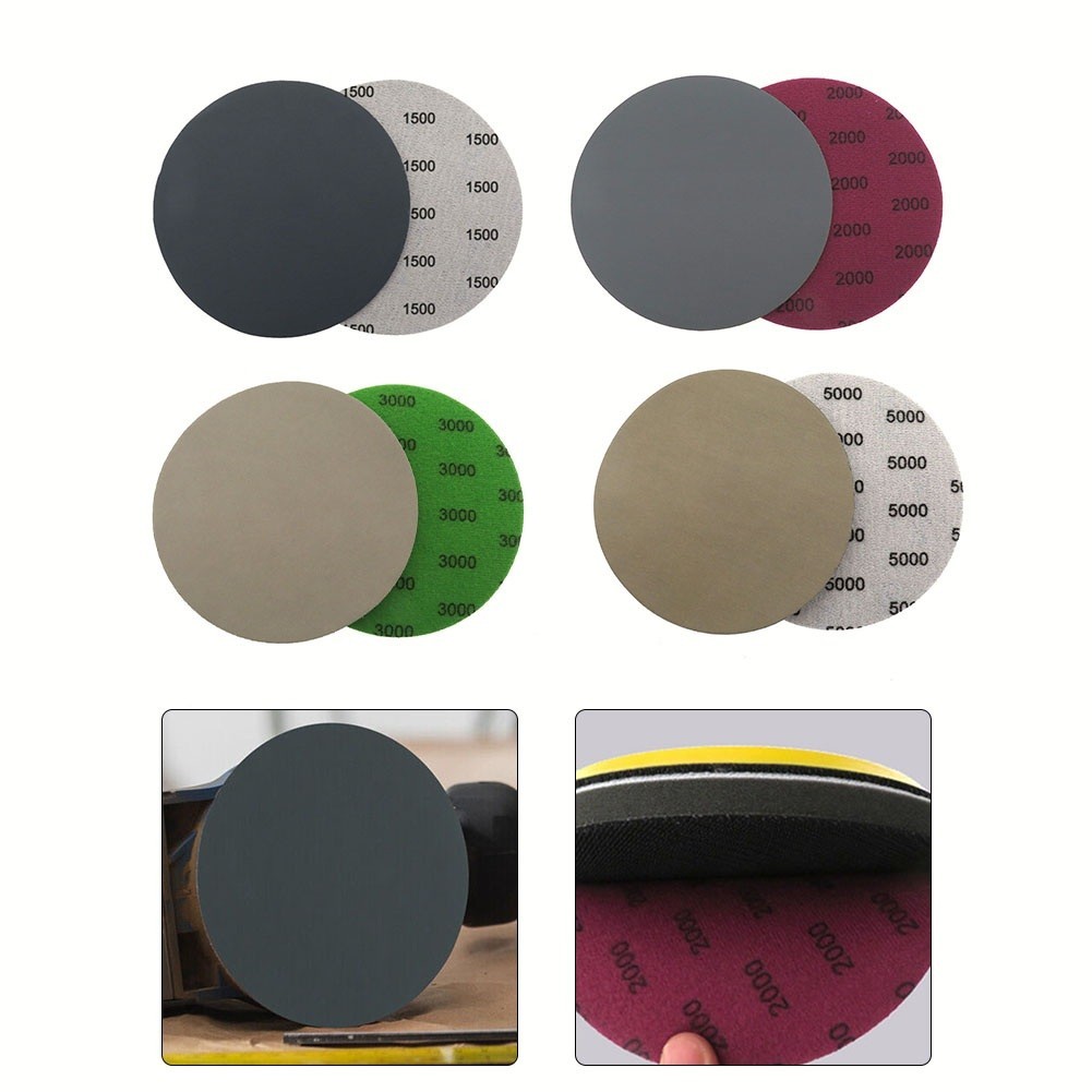Rough and Fine 6 inch Sanding Discs 1500 2000 3000 5000 Grit Wet Dry Sandpaper