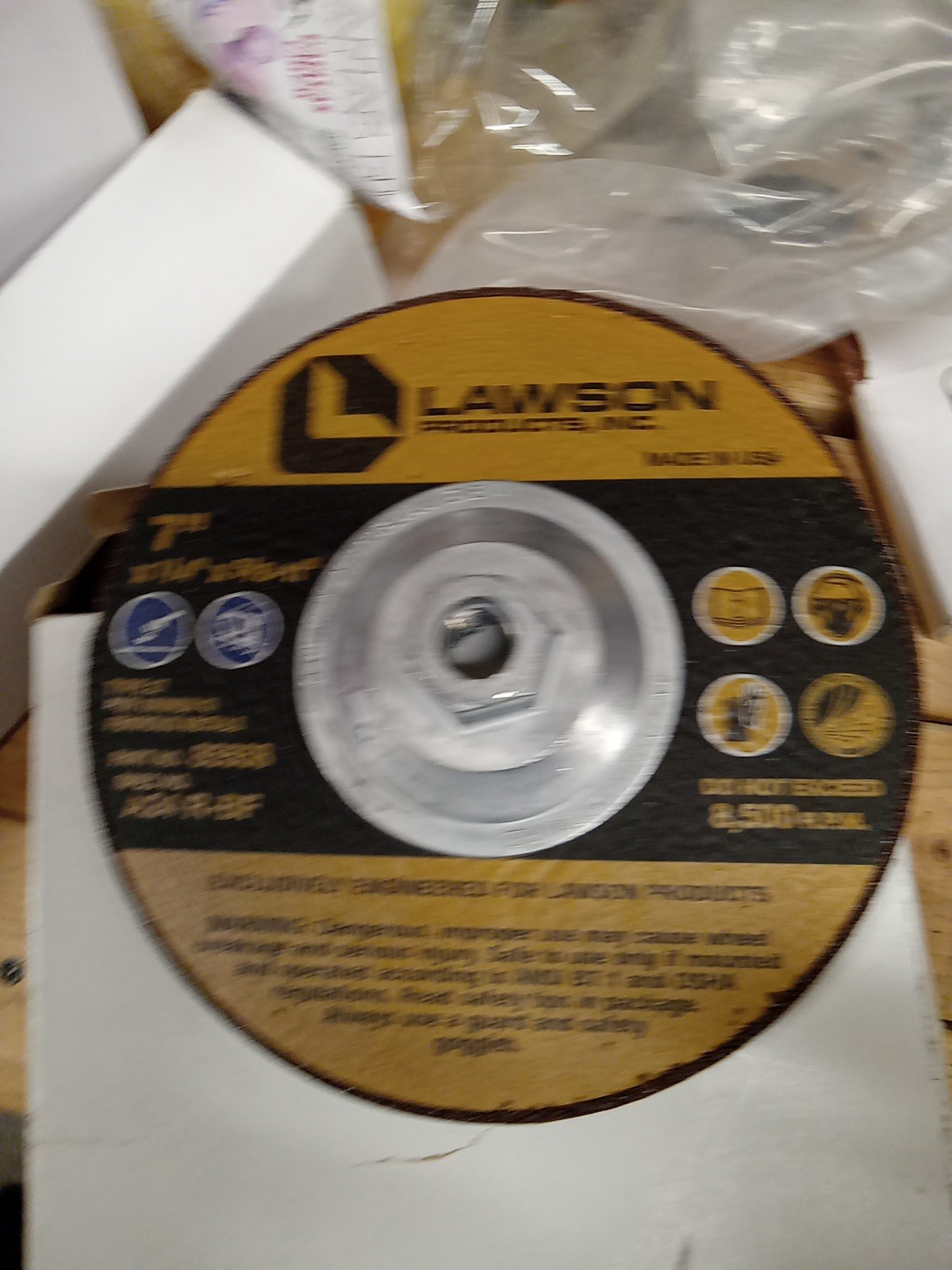 Lawson 7″ X 5/8-11 Premium Metal Wheel 85558 NOS F1
