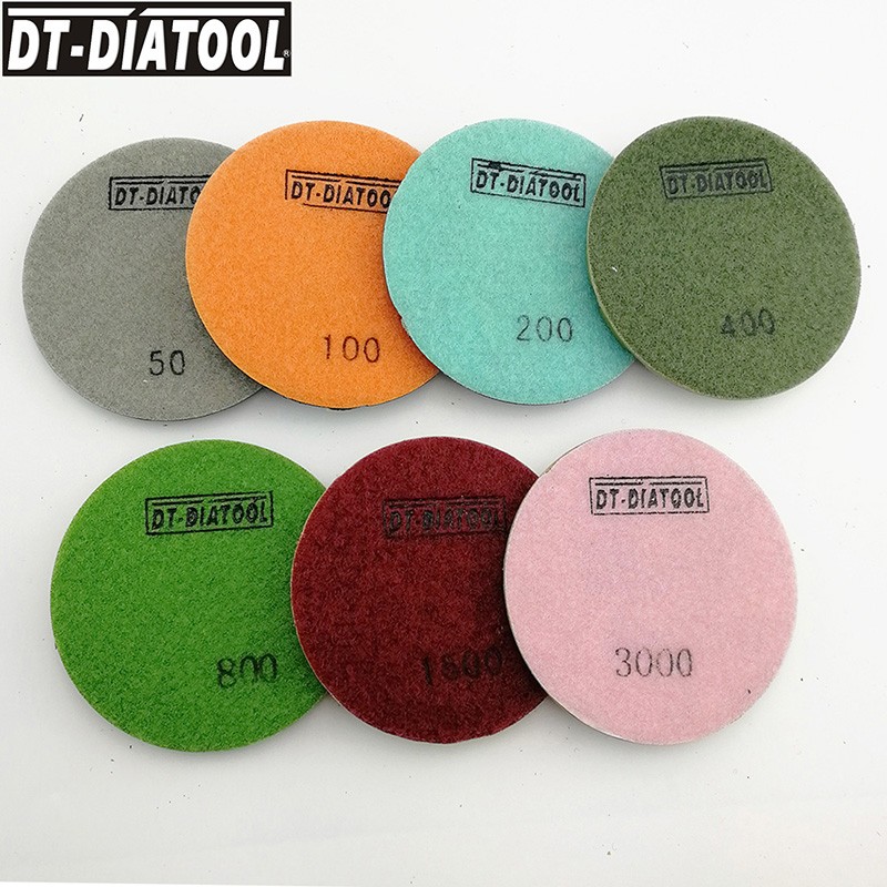 18pcs/set Diamond Floor Polishing Pads 4″ Sanding Disc Renew Polisher Pads 200#