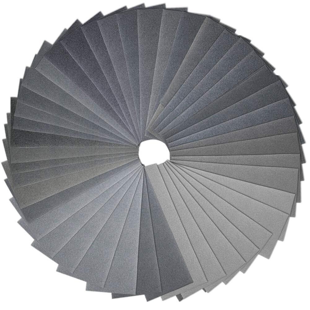 Sandpaper Assortment 90 Pcs 400-7000 Grit for Automotive and Wood Finishing
