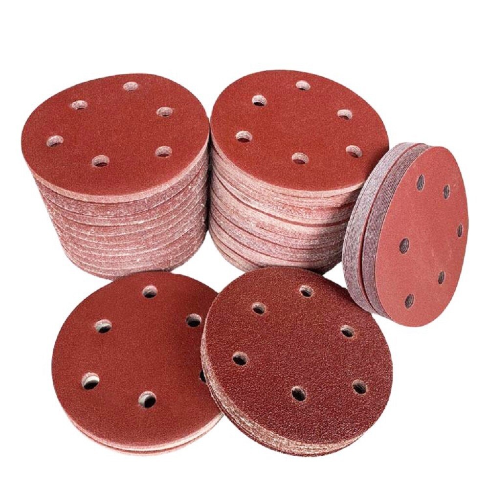 125mm 5 Inch Sanding Disc 6 Hole Sandpaper 40-800 Grit Orbital Sander Polish Pad