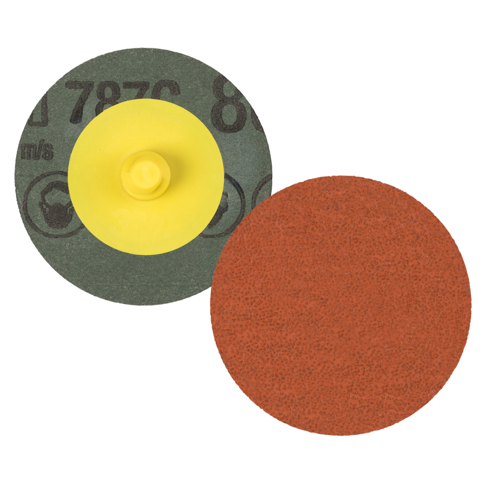 3M Roloc Fibre Disc 787C, 80+, TR, 3 in, Die R300V, 50/Carton