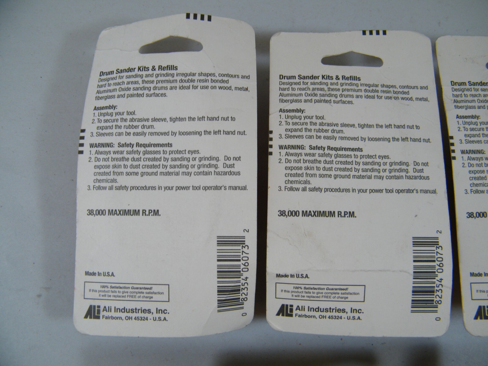 (5) PKS GATOR GRIT 6073 1/2″ DRUM SANDER REFILLS 50 COARSE GRIT