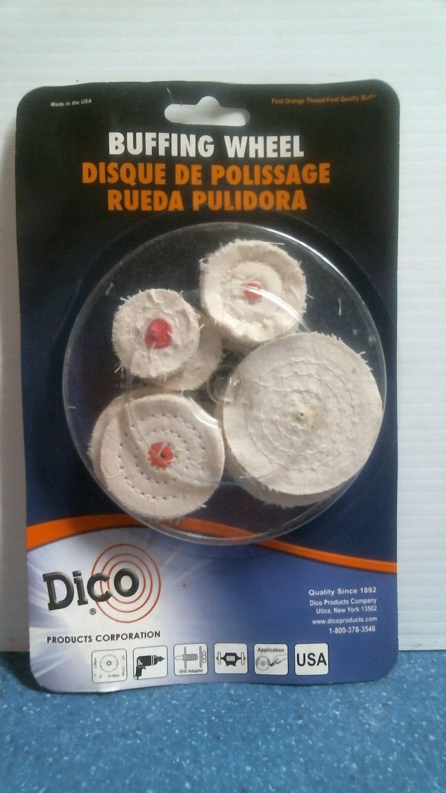 Dico Pack of 12 Assorted Buffing Wheels, FREE SHIPPING