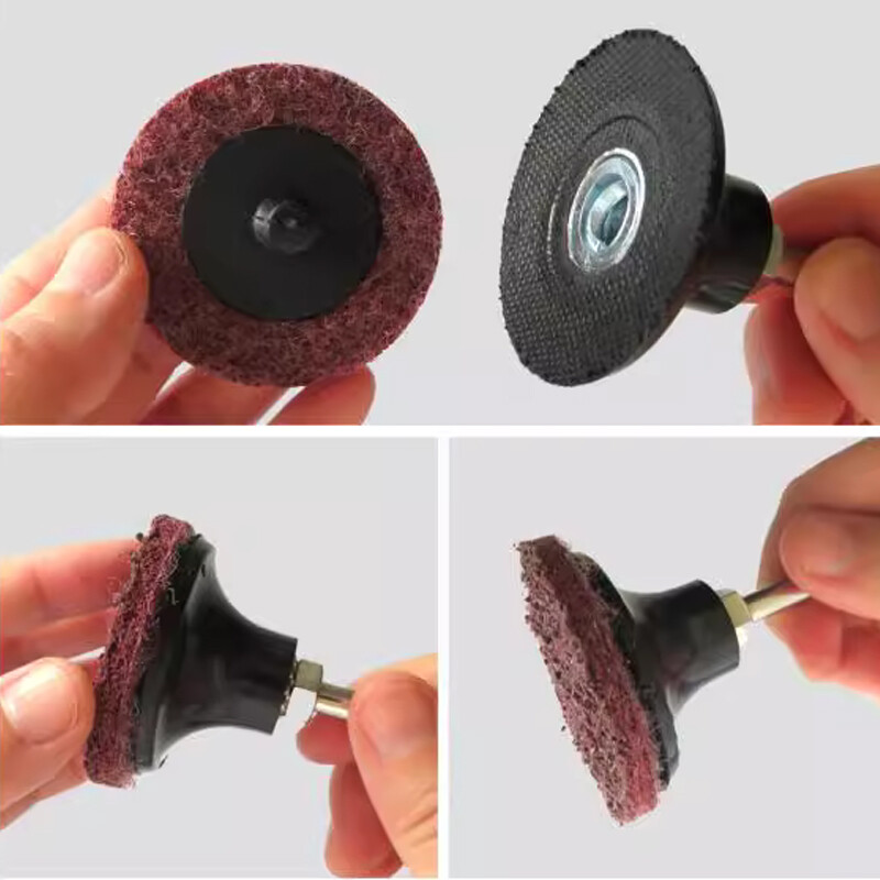 46 PCS 2″ Inch 50mm Type R Roll Lock Quick Change Discs Die Grinder Sanding Pads
