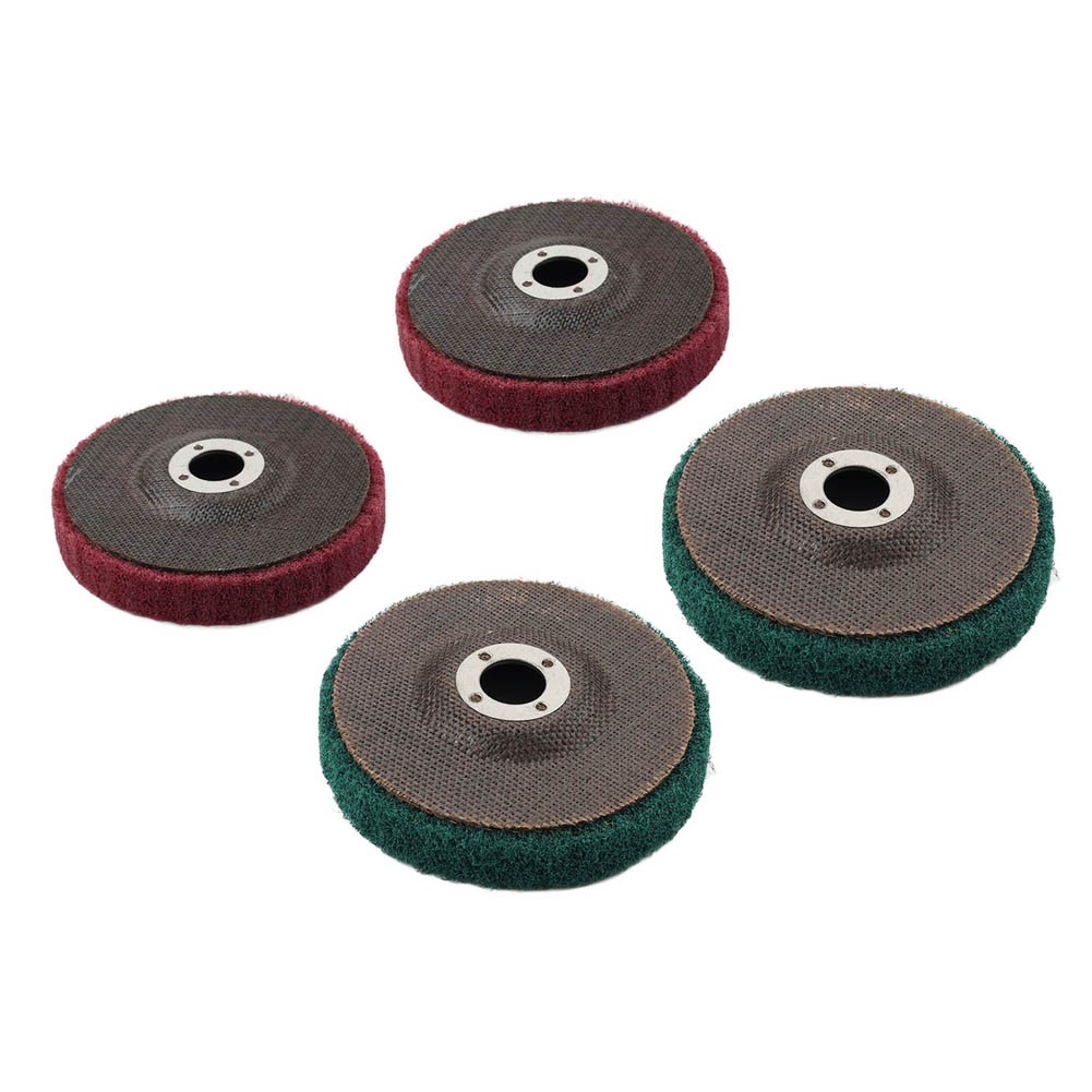 100mm Nylon Fiber Flap Buffing Wheel Polishing Grinding Disc For Angle Grinder