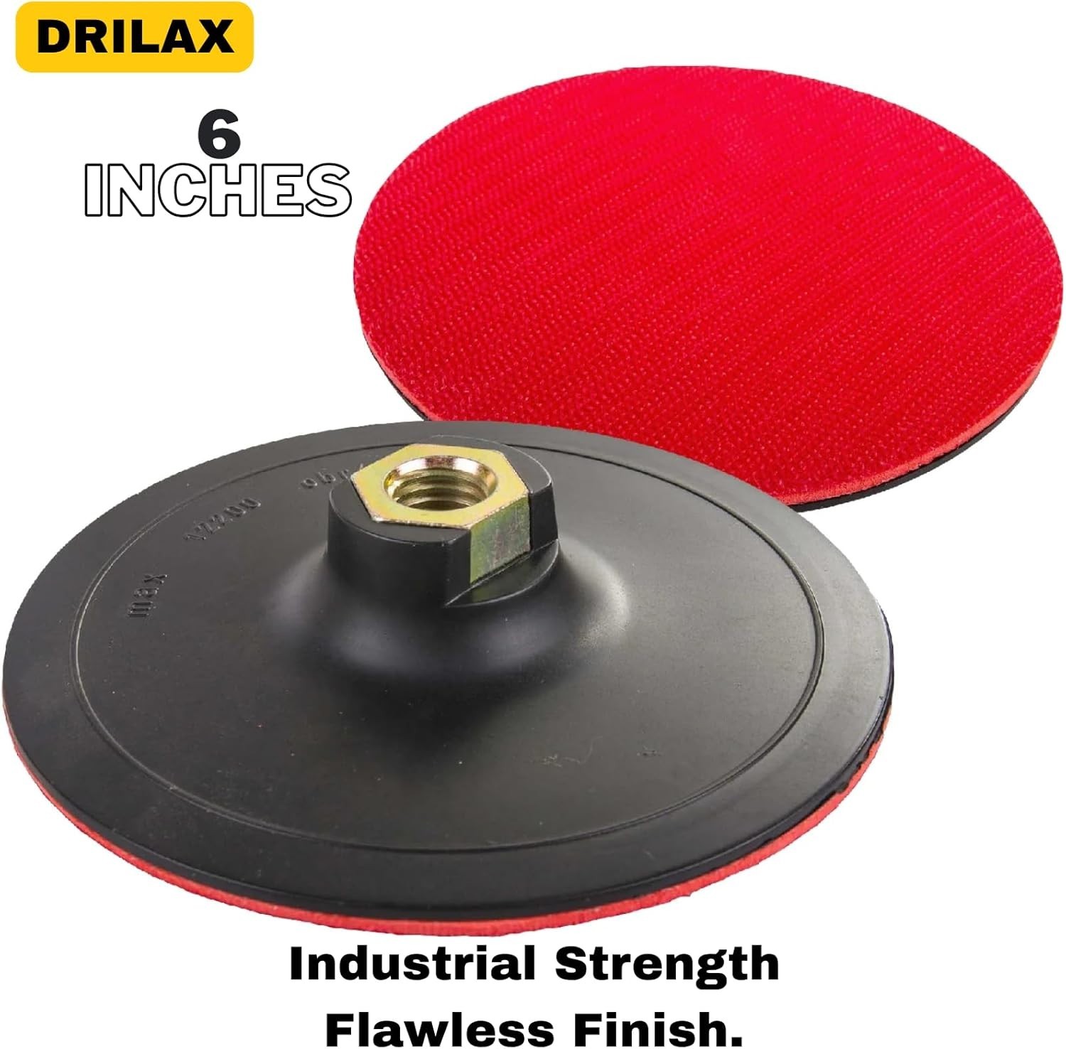 Angle Grinder Sanding Pad 6 inch Flexible Backer Pad Hook Loop Backing 5/8-11 UN